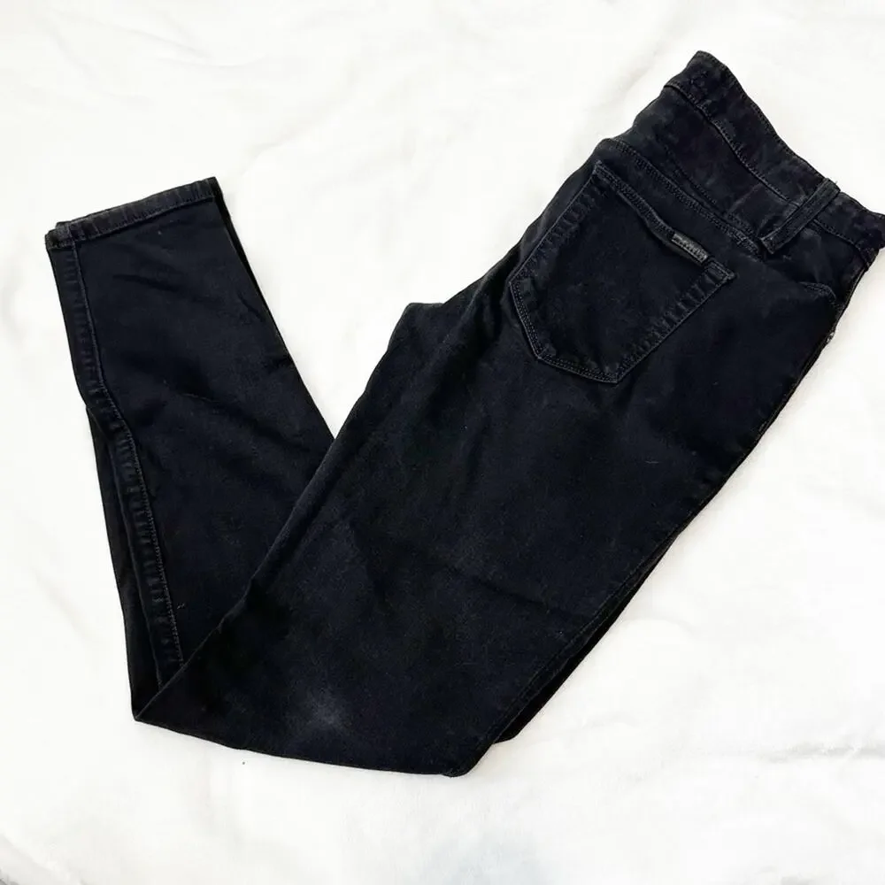 Joes Jeans the icon skinny mid rise black denim size 31 stretch